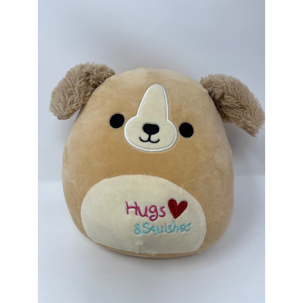 Squishmallow Stevon the Golden Retriever Dog 8 In Valentine Plush Hugs Squishes